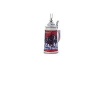Kurt S. Adler Budweiser Beer Stein Mug Christmas Tree Ornament Clydesdale Horses Decoration