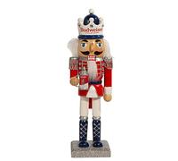 Kurt S. Adler Budweiser King of Beer Wood Christmas Nutcracker 10 Inch AB6211