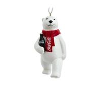 Kurt S. Adler Coca-Cola® Polar Bear Holding Bottle Ornament, White