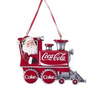 Kurt S. Adler Coca-Cola Santa Coke Train Christmas Holiday Ornament Gift Boxed (One Size, Red)