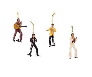 Kurt S. Adler Elvis Presley 4-Piece Ornament Gift Set, 2.5in