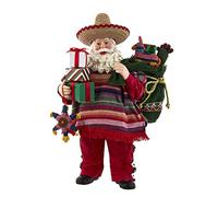 Kurt S. Adler Fabriché Musical Mexican Santa, 11-Inches, Multi-Colored