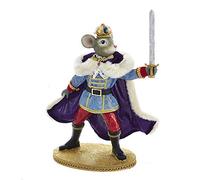 Kurt S. Adler Kurt Adler 11.5-Inch Fabriché Mouse King with Sword Santa, multi