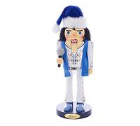 Kurt S. Adler Kurt Adler 11-Inch Elvis King of Spades Nutcracker, Wood, Blue
