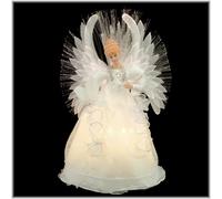 Kurt S. Adler Kurt Adler 14-Inch Multi Fiberoptic Treetop Angel Tree Topper
