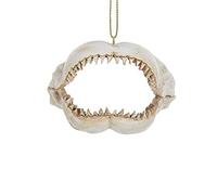 Kurt S. Adler Kurt Adler 2.375-Inch Resin Shark Jaws Ornament, White, 2.38in