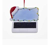 Kurt S. Adler Laptop with Santa Hat Christmas Tree Ornament W8271 New