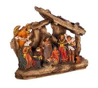 Kurt Adler Nativity Set, Multicolor, 7" Tall