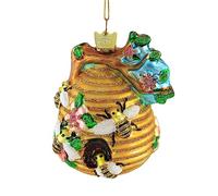 Kurt S. Adler Noble Gems Beehive Glass Christmas Tree Ornament NB1075 New