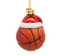 Kurt S. Adler Noble Gems™ Glass Basketball with Santa Hat Ornament