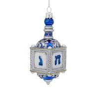 Kurt S. Adler Noble Gems Glass Dreidel Ornament, 5-Inches, Multicolor