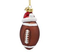 Kurt S. Adler Noble Gems™ Glass Football with Santa Hat Ornament