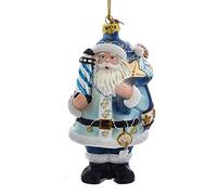 Kurt S. Adler Noble Gems Nautical Santa Glass Christmas Ornament NB1487 New