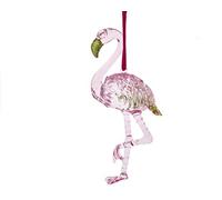 Kurt S. Adler Pink flamingo ornament. Height: 12,5 CM.