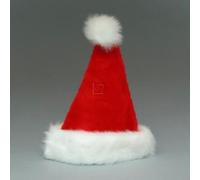 Kurt S. Adler Plush Santa Hat with Fur Cuff and Pom-Pom