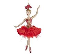 Kurt S. Adler Resin fire bird ballerina ornament. Height: 16 Cm.