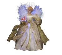 Kurt S. Adler Tree Topper, Ivory and Gold, 12-Inch