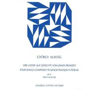 Kurtág: Four Songs Op.11 composed to János Pilinszky's Poems (Score)