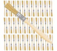 Kurtzy 0.5 Inch/12.7mm Chip Paint Brushes (72 Pack) - Professional Wooden Handle Paint Brush Set for Paint, Stains, Varnishes, Glues and Home DIY Beige