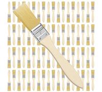 Kurtzy 1 Inch/2.54cm Chip Paint Brushes (72 Pack) - Professional Wooden Handle Paint Brush Set for Paint, Stains, Varnishes, Glues and Home DIY