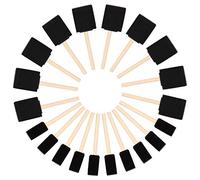 Kurtzy 20 Pack Foam Paint Brushes - Two Sizes - Wood Handle Sponge Paint Brush Set - Painting Tool for Acrylics, Oils, Stains & Watercolours - Arts & Craft Supplies