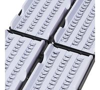Kurtzy 240 Pcs Individual Eyelash Extensions (4 Pack) - 8, 10, 12 and 14mm Mixed Length - Short and Long False Cluster Eyelashes for Curl, Length, Volume and Thickness - for Natural & Dramatic Looks