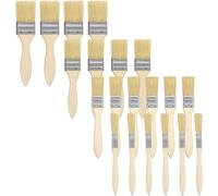 Kurtzy Chip Paint Brushes (20 Pack) - 5.08, 3.81, 2.54 and 1.27cm (2, 1.5, 1 and 0.5 inch) Sizes - Professional Wooden Handle Paintbrush Set for Paint, Stains, Varnishes, Glues and Home DIY