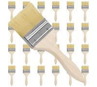Kurtzy Paint Brushes (24 Pack) - Brush Head 76.2mm (3 inches) & Overall Brush Size 20cm (7.87 inches) - Suitable for Messy Jobs That Involve Chip Painting, Silicon, Gesso, Staining, Varnishes, Glues