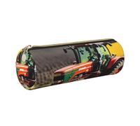 kurue Company Farm Tractors Case Leather Pen Bag Slim Pencil Pouch Lovely Stationery Bag Portable Cosmetic Bag Zipper Organizer Bag