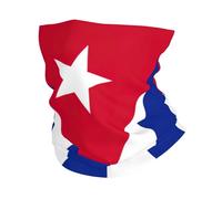 kurue Cuban flag Multi-Functional Sports Neck Gaiter - Ice Cooling, Face Mask & More | Essential Summer Accessory