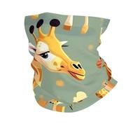 kurue Cute Wild Cartoon Giraffes Multi-Functional Sports Neck Gaiter - Ice Cooling, Face Mask & More | Essential Summer Accessory