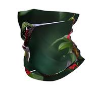 kurue Hummingbirds Red Flowers Hibiscus Multi-Functional Sports Neck Gaiter - Ice Cooling, Face Mask & More | Essential Summer Accessory