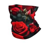 kurue many red rose Multi-Functional Sports Neck Gaiter - Ice Cooling, Face Mask & More | Essential Summer Accessory