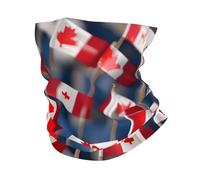 kurue many small canadian flags Multi-Functional Sports Neck Gaiter - Ice Cooling, Face Mask & More | Essential Summer Accessory