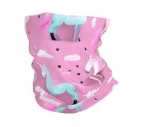 kurue many Unicorns Pink Multi-Functional Sports Neck Gaiter - Ice Cooling, Face Mask & More | Essential Summer Accessory