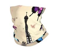 kurue Romantic Paris Eiffel Multi-Functional Sports Neck Gaiter - Ice Cooling, Face Mask & More | Essential Summer Accessory