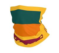 kurue Sri Lanka Flag Multi-Functional Sports Neck Gaiter - Ice Cooling, Face Mask & More | Essential Summer Accessory