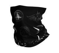 kurue Supernatural Symbols Black print Multi-Functional Sports Neck Gaiter - Ice Cooling, Face Mask & More | Essential Summer Accessory