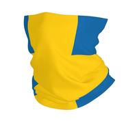 kurue Swedish flag Multi-Functional Sports Neck Gaiter - Ice Cooling, Face Mask & More | Essential Summer Accessory