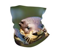 kurue Three Brown Otters Multi-Functional Sports Neck Gaiter - Ice Cooling, Face Mask & More | Essential Summer Accessory