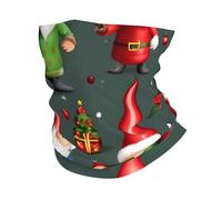 kurue Xmas Funny Gnomes Multi-Functional Sports Neck Gaiter - Ice Cooling, Face Mask & More | Essential Summer Accessory