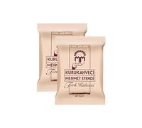 KURUKAHVECI MEHMET EFENDI Turkish Coffee, Arabica Beans, Roasted Ground,Rich Aroma, Fresh, Medium to Heavy-bodied, Original Taste Since 1871 (100 Gr) Pack of 2