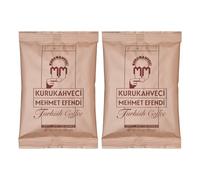 Kurukahveci Mehmet Efendi Turkish Coffee, Medium Roast, 100 g (Pack of 2) | 100% Arabica, Extra Fine Grind for Cezve and Ibrik, Rich Aroma, Vegan, Gluten Free, Roasted in Istanbul Since 1871