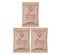Kurukahveci Mehmet Efendi Turkish Coffee, Medium Roast, 100 g (Pack of 3) | 100% Arabica, Extra Fine Grind for Cezve and Ibrik, Rich Aroma, Vegan, Gluten Free, Roasted in Istanbul Since 1871