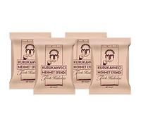 Kurukahveci Mehmet Efendi Turkish Coffee, Medium Roast, 100 g (Pack of 4) | 100% Arabica, Extra Fine Grind for Cezve and Ibrik, Rich Aroma, Vegan, Gluten Free, Roasted in Istanbul Since 1871