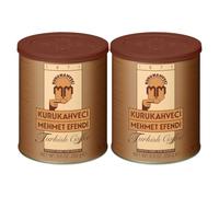 Kurukahveci Mehmet Efendi Turkish Coffee, Medium Roast, 250 g (Pack of 2) | 100% Arabica, Extra Fine Grind for Cezve and Ibrik, Rich Aroma, Vegan, Gluten Free, Roasted in Istanbul Since 1871