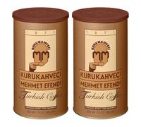 Kurukahveci Mehmet Efendi Turkish Coffee, Medium Roast, 500 g (Pack of 2) | 100% Arabica, Extra Fine Grind for Cezve and Ibrik, Rich Aroma, Vegan, Gluten Free, Roasted in Istanbul Since 1871