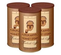 Kurukahveci Mehmet Efendi Turkish Coffee, Medium Roast, 500 g (Pack of 3) | 100% Arabica, Extra Fine Grind for Cezve and Ibrik, Rich Aroma, Vegan, Gluten Free, Roasted in Istanbul Since 1871
