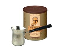 Kurukahveci Mehmet Efendi Turkish Coffee Set Cezve, 100% Arabica, 250g