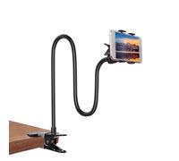 Kuryai Gooseneck Bed Phone Holder, Flexible Long Arm Clip On Phone Holder for Bed, Desk, Headboard, Bedside, 360 Adjustable Cell Phone Clamp Mount Stand, All 4-7" Cellphone